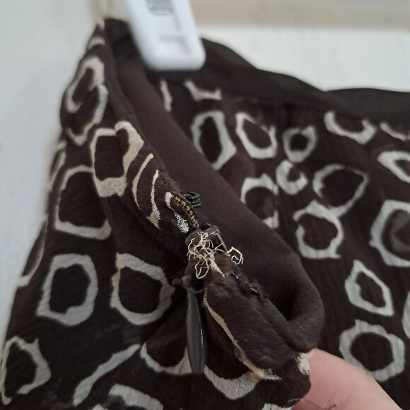 *Final Price* Jones New York Skirt Women's 16 Geometric Silk Midi Formal Evening - Picture 6 of 8